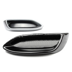 Имитация выхлопа SPACE GRAY (серый глянец) для Volkswagen Polo Liftback (2020-2023)